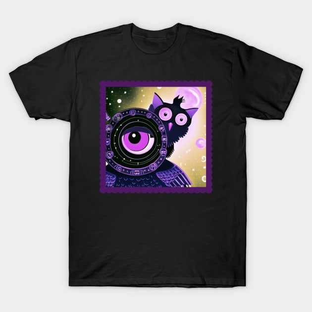 Steampunk Owl Space Explorers T-Shirt by The Friendly Introverts